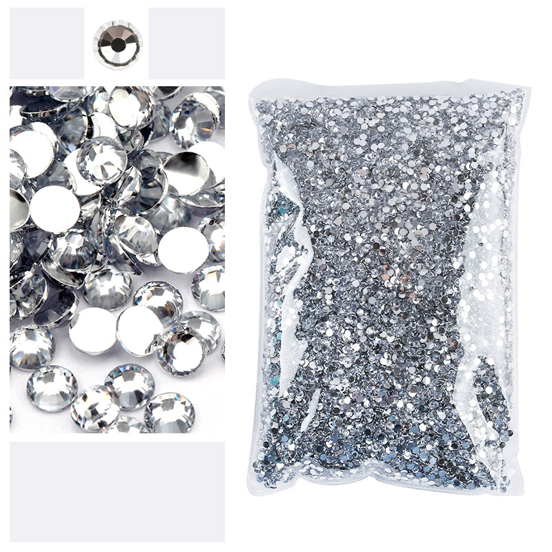 Hotfix Rhinestone Sheet - Strass de resina transparente de 2-5mm,