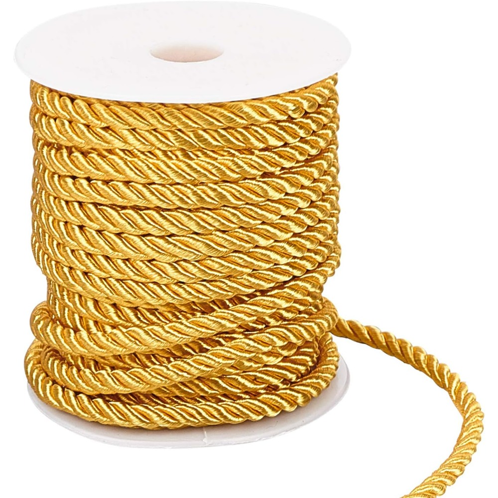 1 rolo de 59 pés cabo dourado  - Cord Trim Twisted avaliação e preço