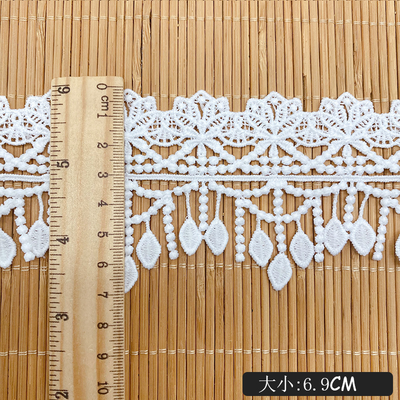 3 metros bordado oco flor borl - Lace Ribbon Trim avaliação e preço