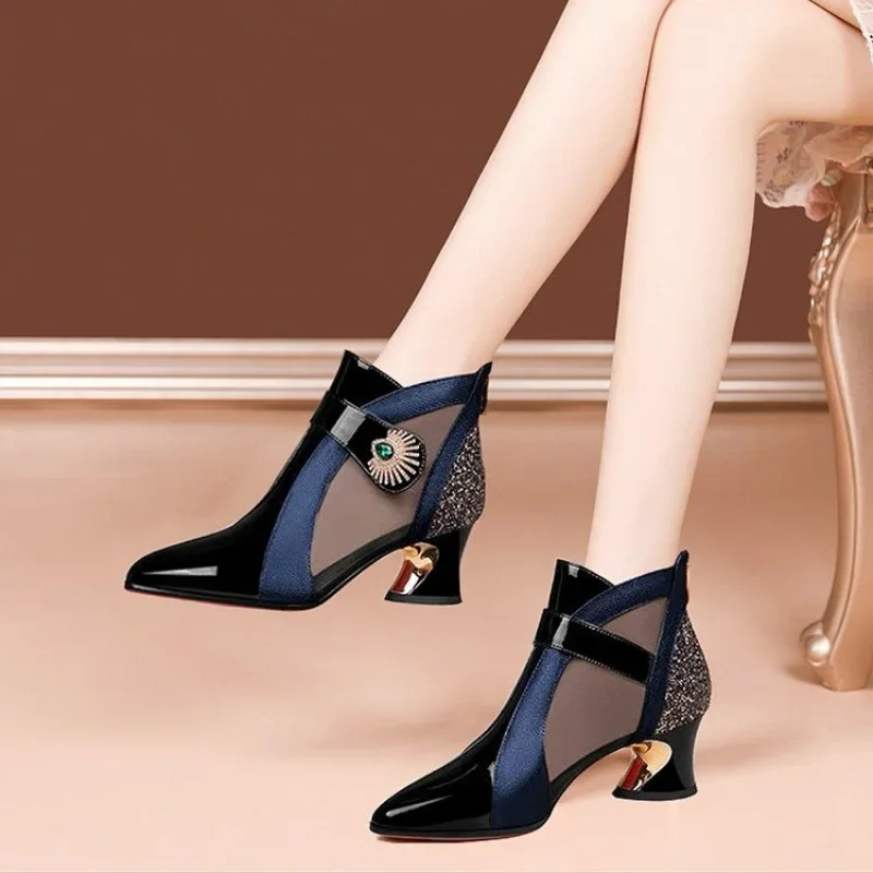 Sandálias femininas respirávei - Sew On Rhinestone avaliação e preço