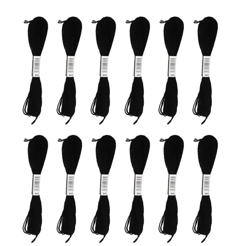24 pçs preto branco ponto cruz - Embroidery Craft avaliação e preço