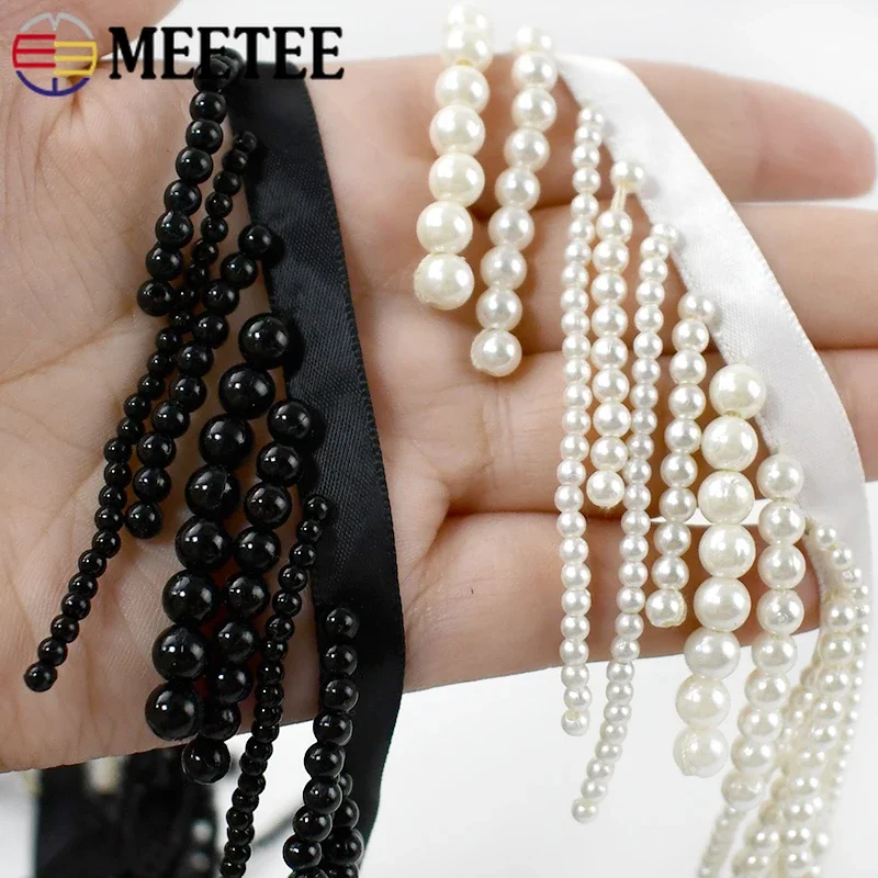 1/2 jardas pérola frisada borl - Beaded Trim Fringe avaliação e preço